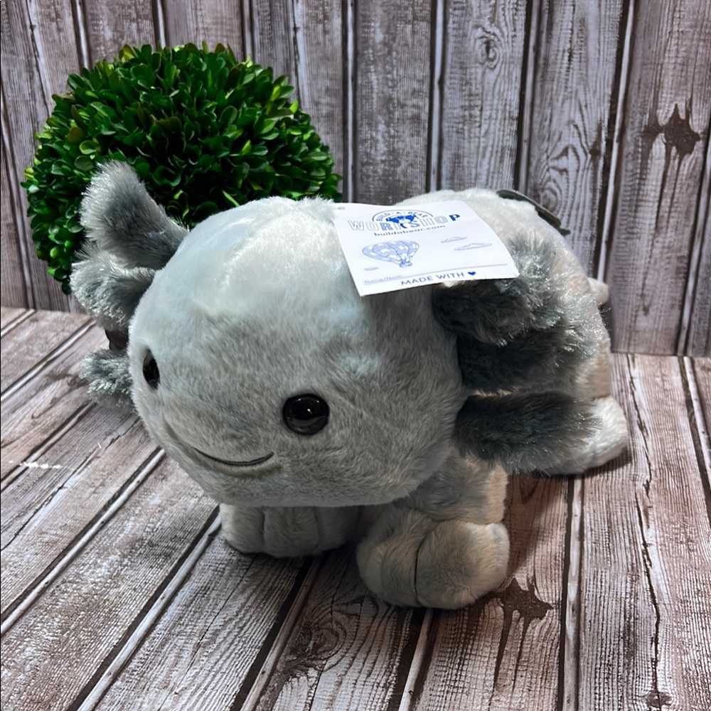 Build-A-Bear Grey Axolotl Hard to Find new